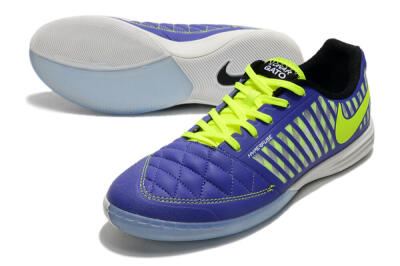 Nike Lunar Gato 2 IC Low-Tops Soccer Shoes - Blue/Yellow/White