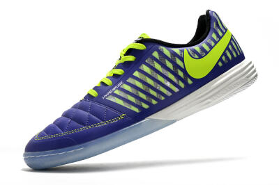 Nike Lunar Gato 2 IC Low-Tops Soccer Shoes - Blue/Yellow/White