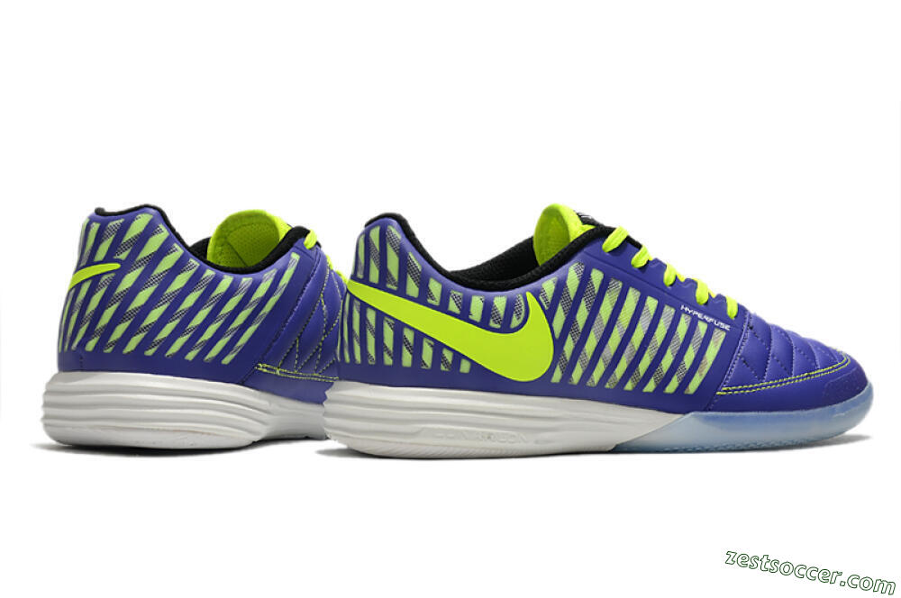 Nike Lunar Gato 2 IC Low-Tops Soccer Shoes - Blue/Yellow/White 6
