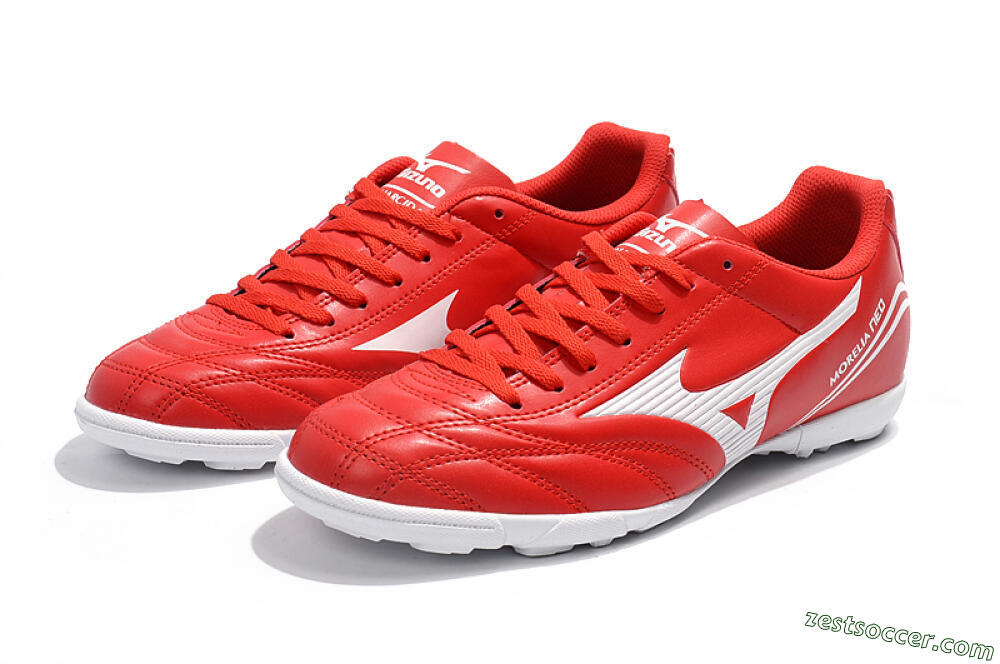 Mizuno Morelia Neo TF Low-Tops Soccer Shoes - Red/White 5