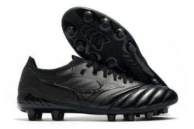 Mizuno Morelia Neo 3 FG Low-Tops Soccer Cleats - Black/Black