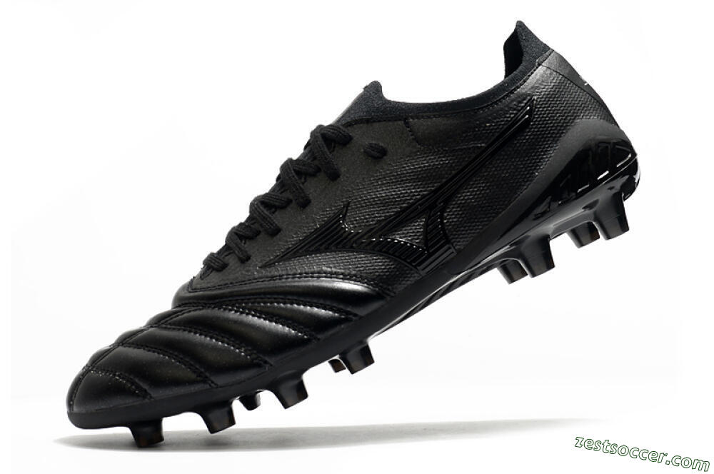 Mizuno Morelia Neo 3 FG Low-Tops Soccer Cleats - Black/Black 5