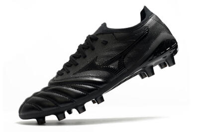 Mizuno Morelia Neo 3 FG Low-Tops Soccer Cleats - Black/Black