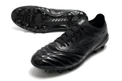 Mizuno Morelia Neo 3 FG Low-Tops Soccer Cleats - Black/Black