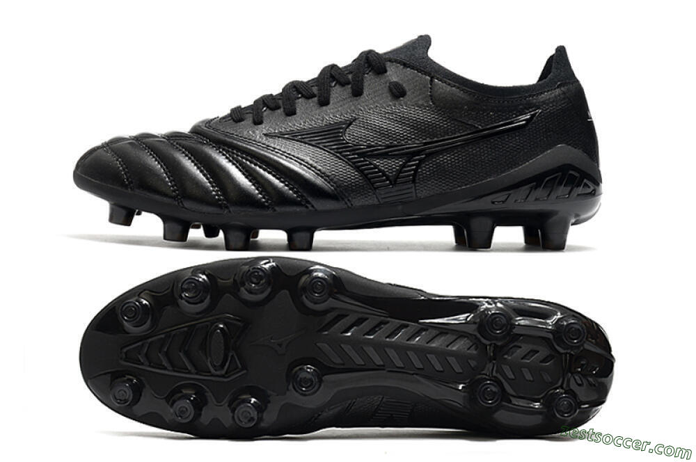 Mizuno Morelia Neo 3 FG Low-Tops Soccer Cleats - Black/Black 1