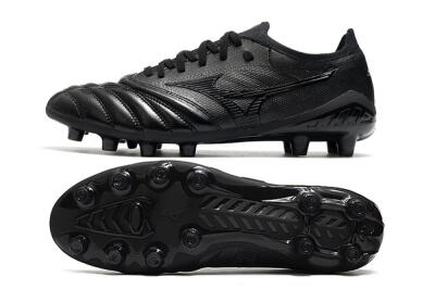 Mizuno Morelia Neo 3 FG Low-Tops Soccer Cleats - Black/Black