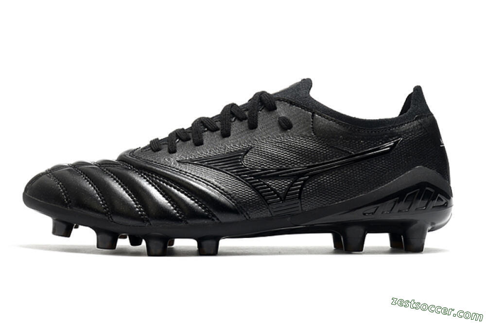 Mizuno Morelia Neo 3 FG Low-Tops Soccer Cleats - Black/Black 2
