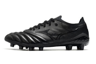 Mizuno Morelia Neo 3 FG Low-Tops Soccer Cleats - Black/Black