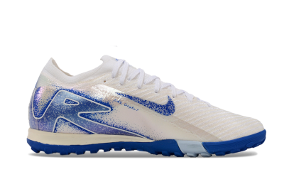 Nike Air Zoom Mercurial Vapor 16 Elite TF Low-Tops Soccer Shoes - White/Blue