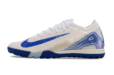 Nike Air Zoom Mercurial Vapor 16 Elite TF Low-Tops Soccer Shoes - White/Blue