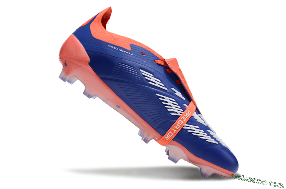 Adidas Predator Elite Foldover Tongue FG Low-Tops Soccer Cleats - Blue/White/Orange 5
