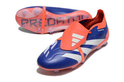 Adidas Predator Elite Foldover Tongue FG Low-Tops Soccer Cleats - Blue/White/Orange