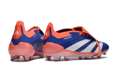 Adidas Predator Elite Foldover Tongue FG Low-Tops Soccer Cleats - Blue/White/Orange