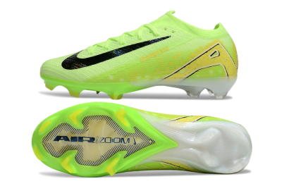 Nike Air Zoom Mercurial Vapor 16 Elite FG Low-Tops Soccer Cleats - Green/Black/Yellow