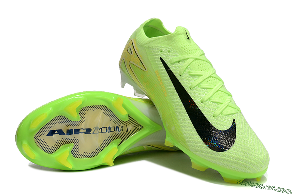 Nike Air Zoom Mercurial Vapor 16 Elite FG Low-Tops Soccer Cleats - Green/Black/Yellow 3