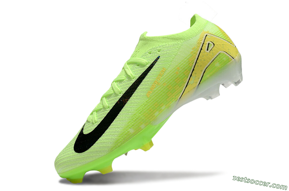 Nike Air Zoom Mercurial Vapor 16 Elite FG Low-Tops Soccer Cleats - Green/Black/Yellow 5