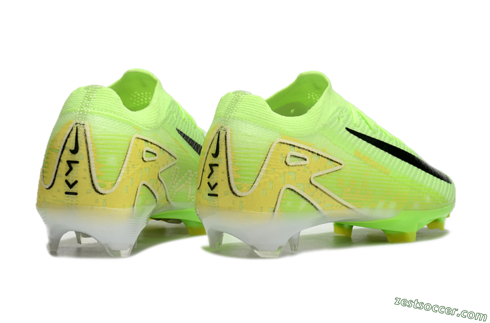 Nike Air Zoom Mercurial Vapor 16 Elite FG Low-Tops Soccer Cleats - Green/Black/Yellow 6