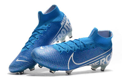 Nike Mercurial Superfly 7 Elite FG High-Tops Soccer Cleats - Blue/White