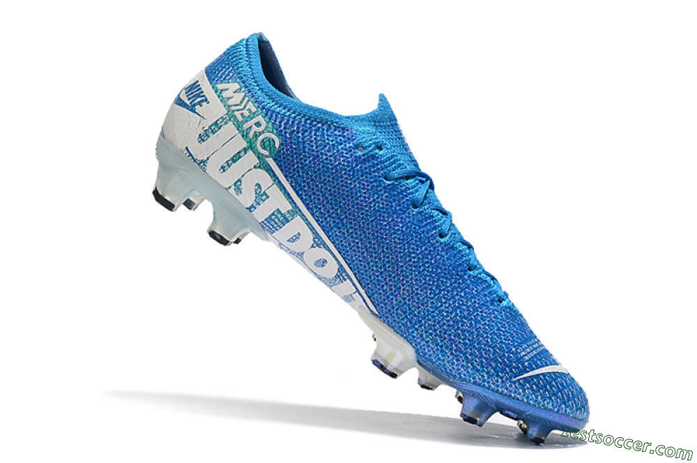 Nike Mercurial Vapor 13 Elite FG Low-Tops Soccer Cleats - Blue/White 7