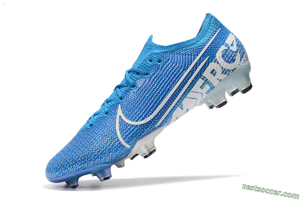 Nike Mercurial Vapor 13 Elite FG Low-Tops Soccer Cleats - Blue/White 8