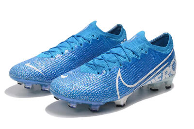 Nike Mercurial Vapor 13 Elite FG Low-Tops Soccer Cleats - Blue/White
