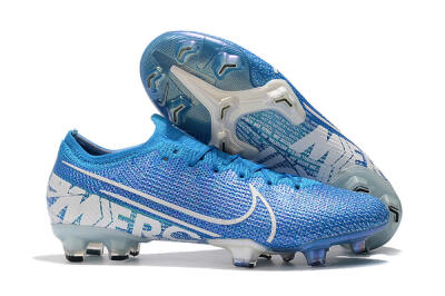 Nike Mercurial Vapor 13 Elite FG Low-Tops Soccer Cleats - Blue/White