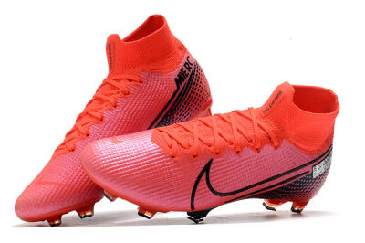 Nike Mercurial Superfly 7 Elite FG High-Tops Soccer Cleats - Red/Black
