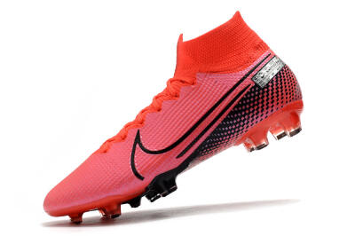 Nike Mercurial Superfly 7 Elite FG High-Tops Soccer Cleats - Red/Black