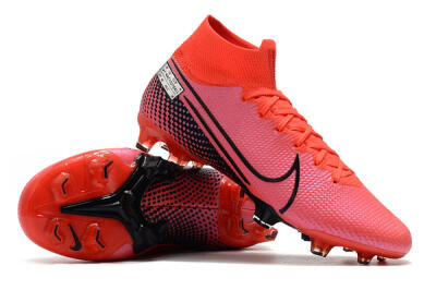 Nike Mercurial Superfly 7 Elite FG High-Tops Soccer Cleats - Red/Black