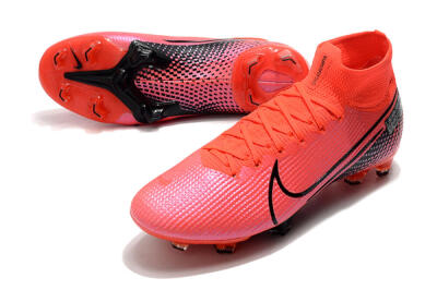 Nike Mercurial Superfly 7 Elite FG High-Tops Soccer Cleats - Red/Black