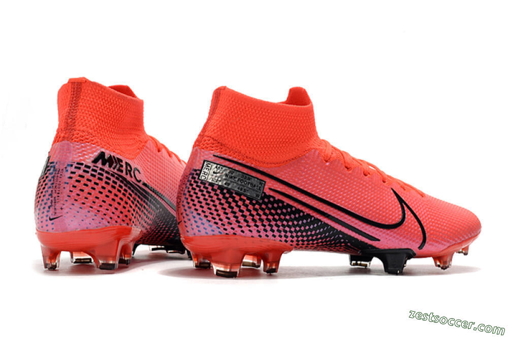 Nike Mercurial Superfly 7 Elite FG High-Tops Soccer Cleats - Red/Black 9