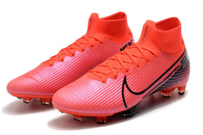 Nike Mercurial Superfly 7 Elite FG High-Tops Soccer Cleats - Red/Black
