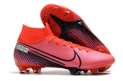 Nike Mercurial Superfly 7 Elite FG High-Tops Soccer Cleats - Red/Black