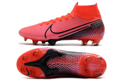 Nike Mercurial Superfly 7 Elite FG High-Tops Soccer Cleats - Red/Black