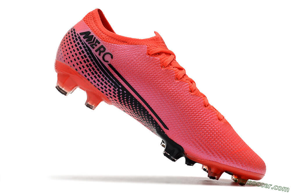 Nike Mercurial Vapor 13 Elite FG Low-Tops Soccer Cleats - Red/Black 7