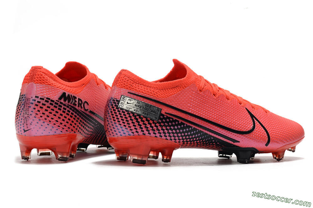 Nike Mercurial Vapor 13 Elite FG Low-Tops Soccer Cleats - Red/Black 9