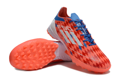 Thomas Müller x Adidas F50 Elite Raumdeuter TF Low-Tops Soccer Shoes - Red/Blue/White