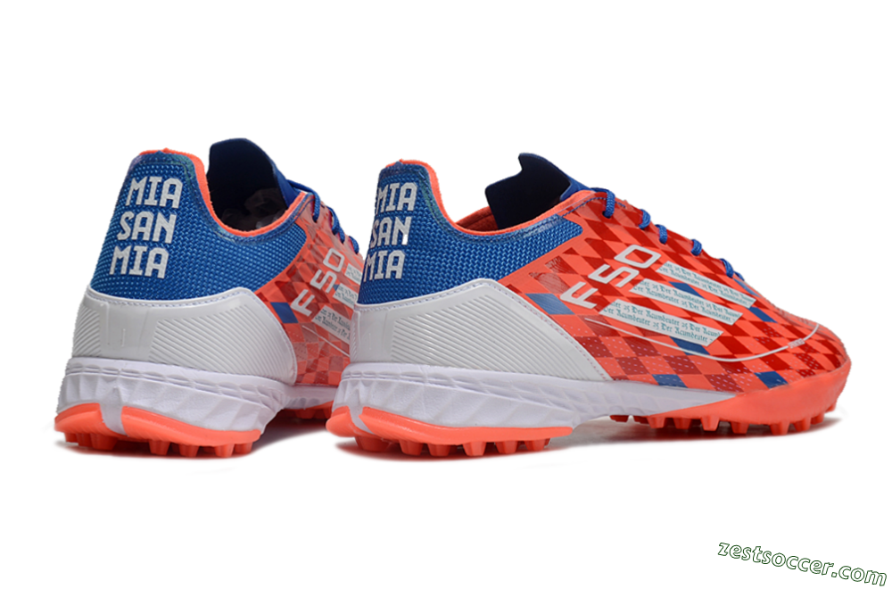 Thomas Müller x Adidas F50 Elite Raumdeuter TF Low-Tops Soccer Shoes - Red/Blue/White 6