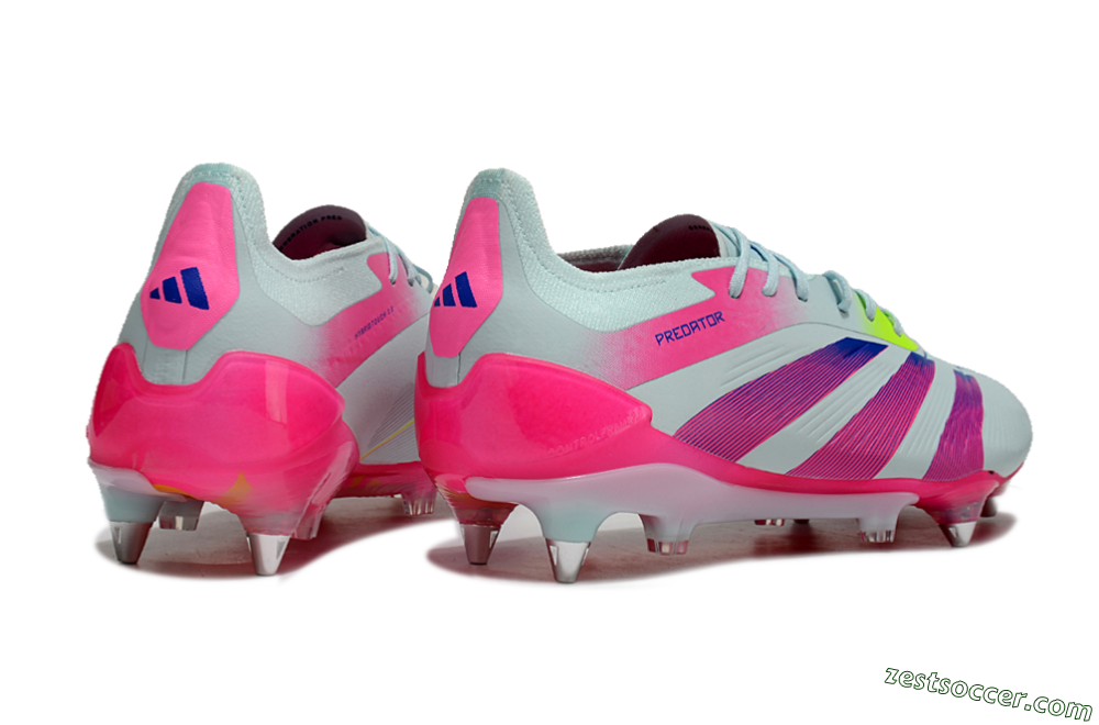 Adidas Predator Elite 24 SG Low-Tops Soccer Cleats - Jade/Pink/Blue 6