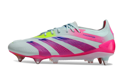 Adidas Predator Elite 24 SG Low-Tops Soccer Cleats - Jade/Pink/Blue