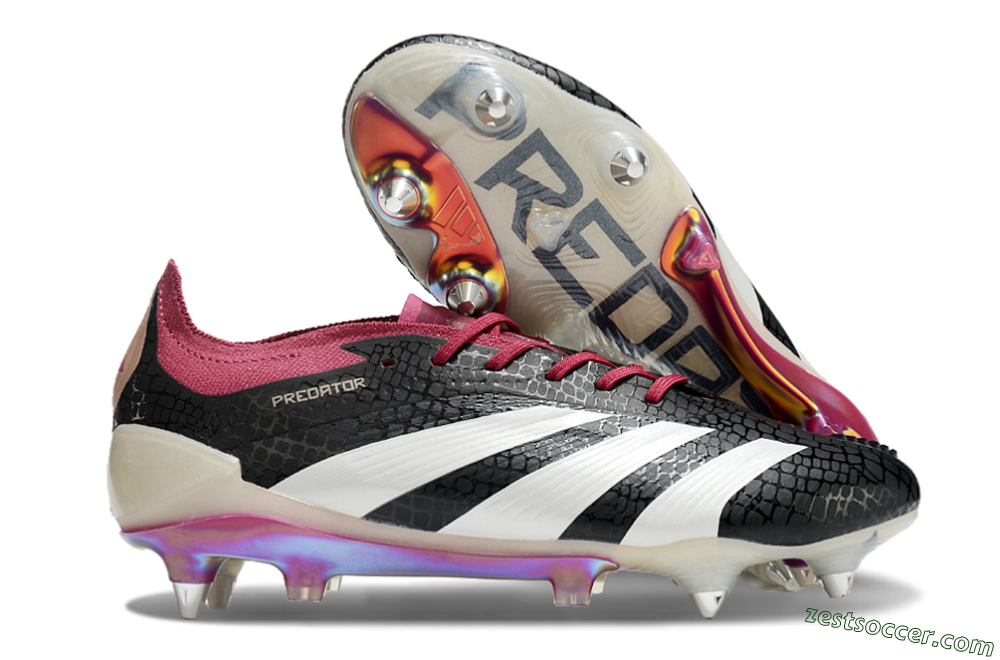 Adidas Predator Elite 24 SG Low-Tops Soccer Cleats - Black/White/Red 0