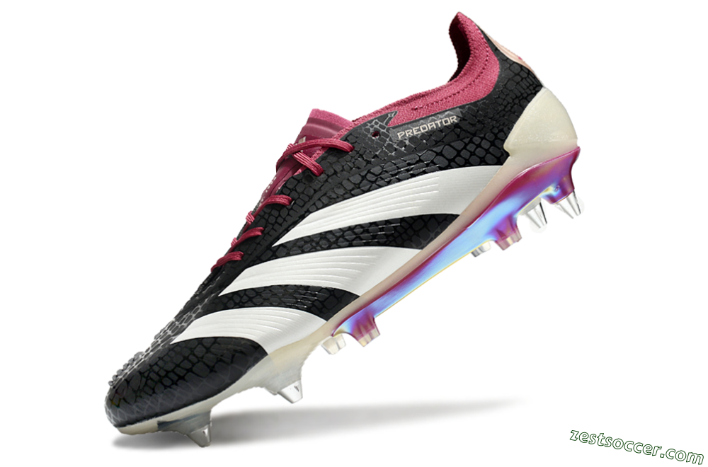 Adidas Predator Elite 24 SG Low-Tops Soccer Cleats - Black/White/Red 5