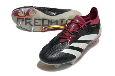 Adidas Predator Elite 24 SG Low-Tops Soccer Cleats - Black/White/Red