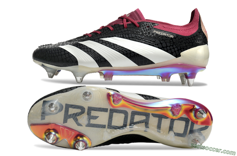 Adidas Predator Elite 24 SG Low-Tops Soccer Cleats - Black/White/Red 1