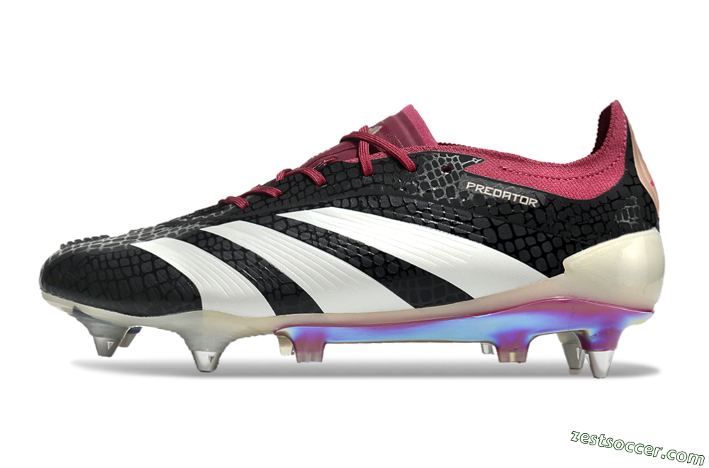 Adidas Predator Elite 24 SG Low-Tops Soccer Cleats - Black/White/Red 2