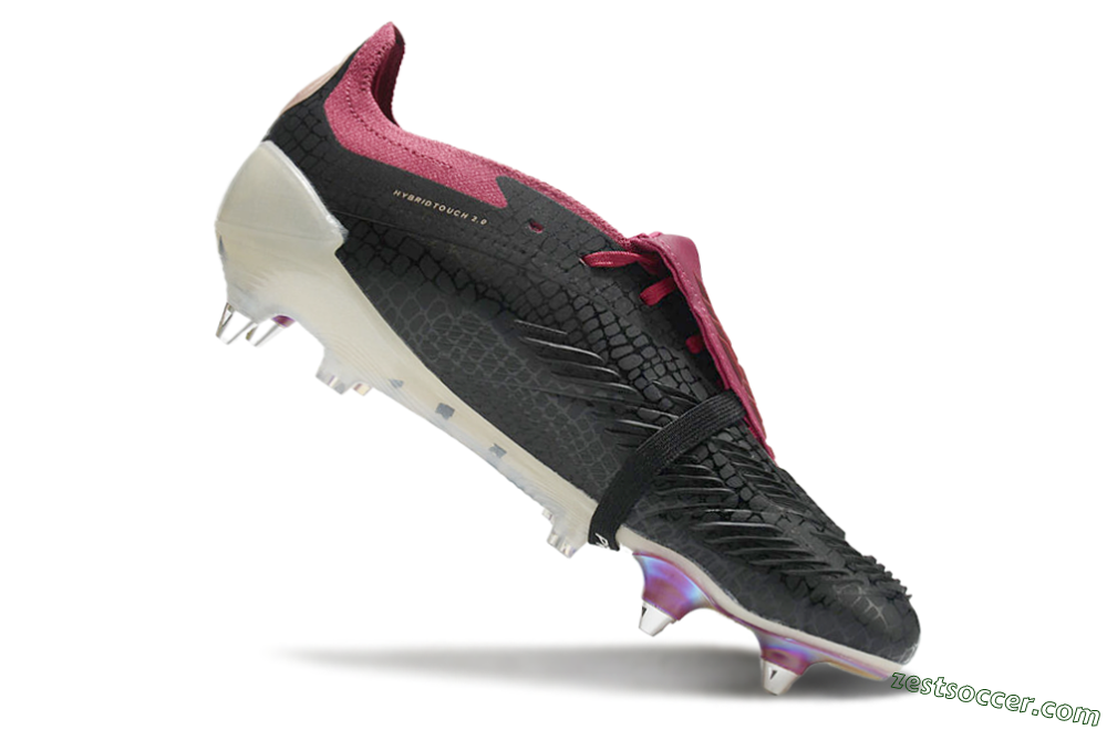 Adidas Predator Elite Foldover Tongue SG Low-Tops Soccer Cleats - Black/White/Red 4