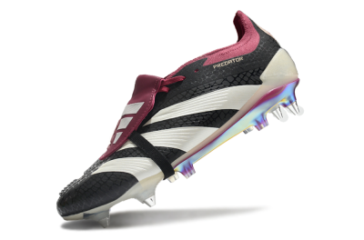 Adidas Predator Elite Foldover Tongue SG Low-Tops Soccer Cleats - Black/White/Red