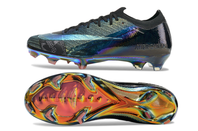 Nike Air Zoom Mercurial Vapor 15 Elite FG Low-Tops Soccer Cleats - Blue/Black/Gold