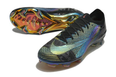 Nike Air Zoom Mercurial Vapor 15 Elite FG Low-Tops Soccer Cleats - Blue/Black/Gold