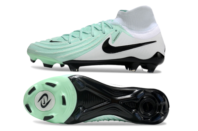 Nike Phantom Luna Elite FG High-Tops Soccer Cleats - Green/White/Black